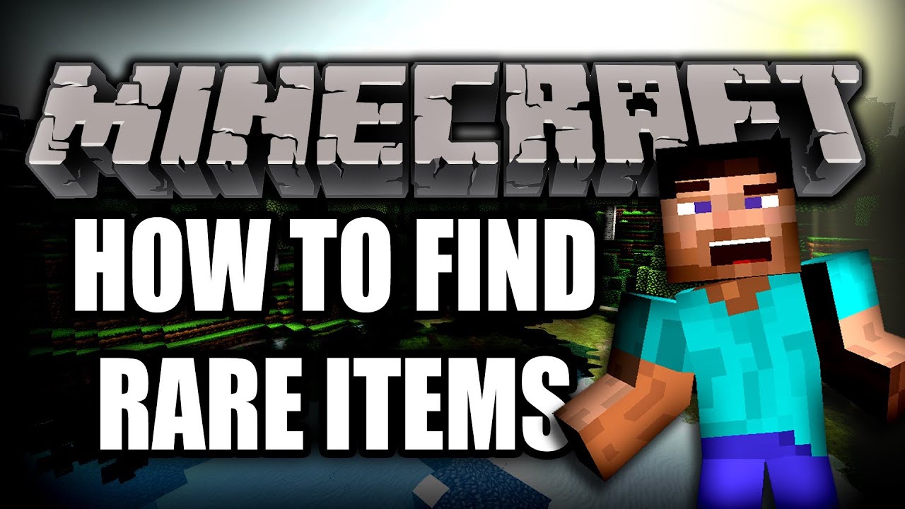 HOW TO FIND RARE ITEMS IN MINECRAFT! - YouTube