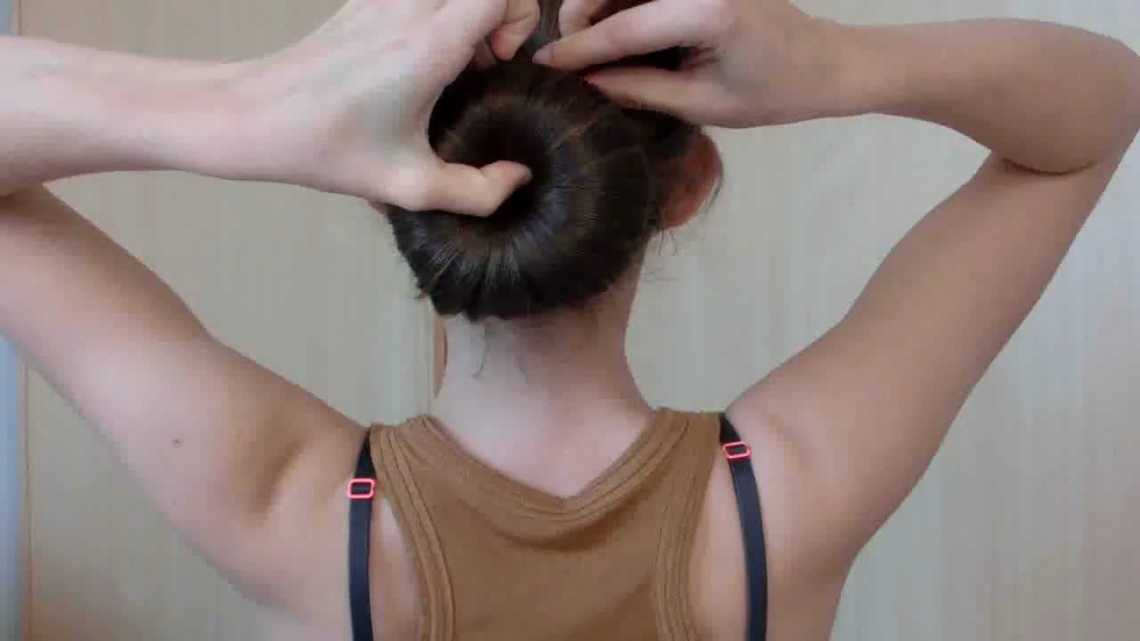 Chignon avec un Donuts, trop facile !! :) - YouTube