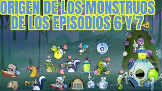 Origen de todos los monstruos de los episodios 6 y 7 de Swamp Attack