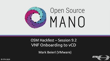 8th OSM Hackfest - VNF Onboarding to vCD