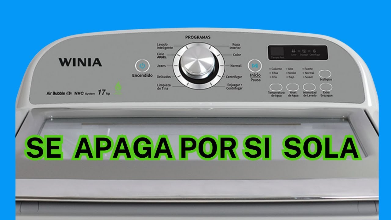 Lavadora DAEWOO- WINIA se Apaga al momento de exprimir, solución rápida y fácil.