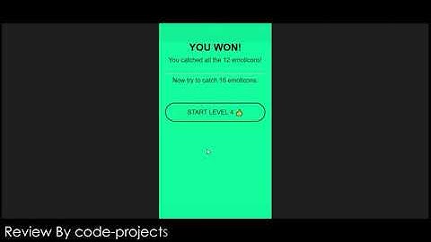 Catch the Emojis Game In JavaScript With Source Code | Source Code & Projects