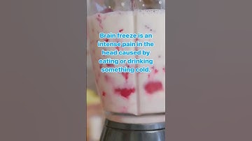 What is a brain freeze?