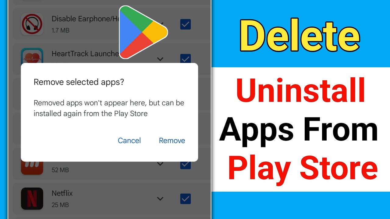 How to Delete Uninstall Apps From Play Store 2025 | Remove Uninstall ...