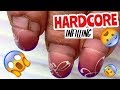 😈 HARDCORE NAILS INFILLING! REAL WORK IN MY NAIL SALON! Greatest tutorial ever!