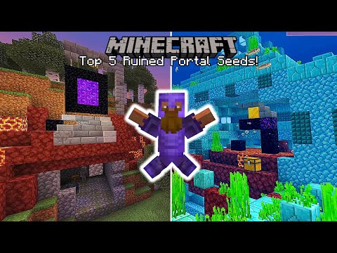 TOP 5 RUINED PORTAL SEEDS for Minecraft 1.16 !(+World Record Seed) (PE,Xbox,PS4,Switch,Pc)