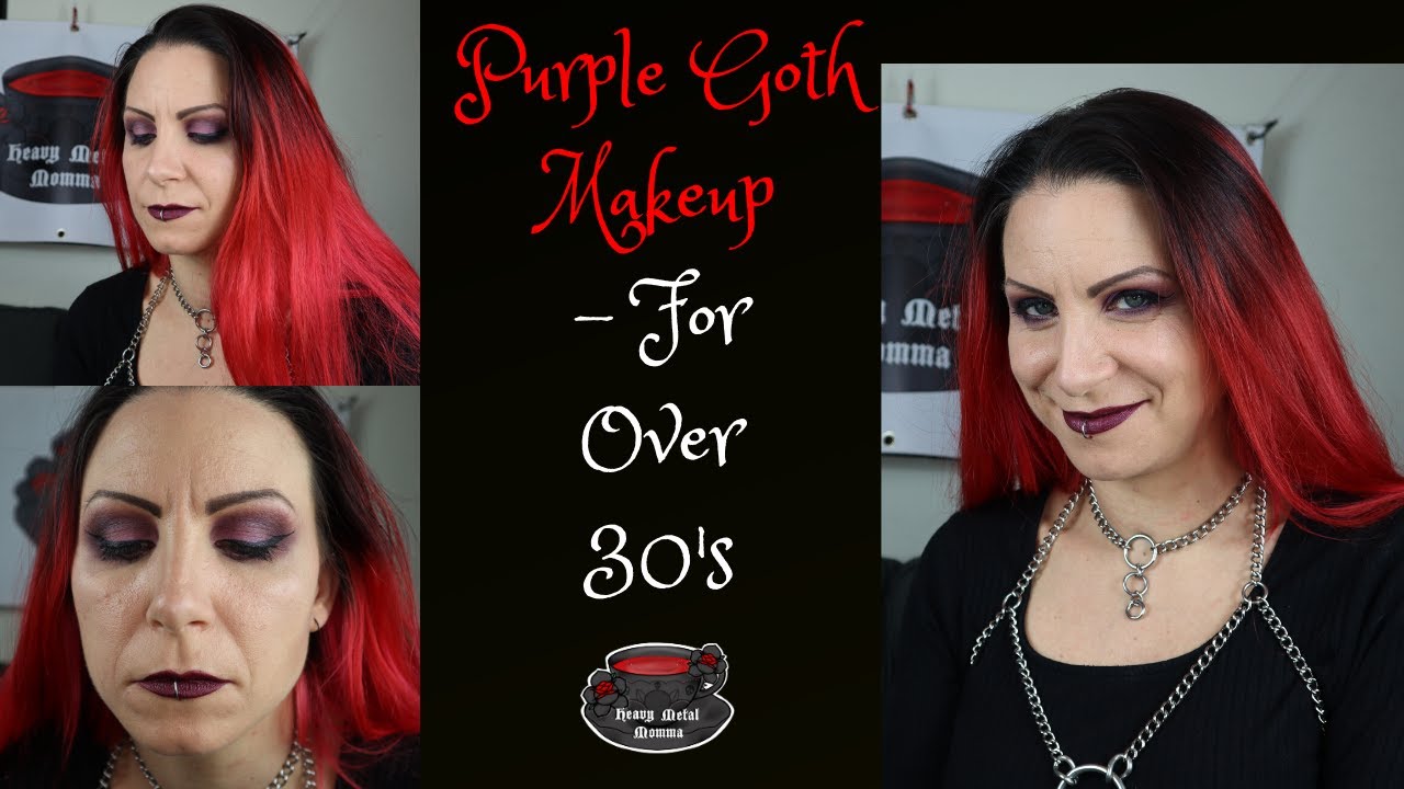 Purple Goth Makeup Tutorial - For Over 30s 
