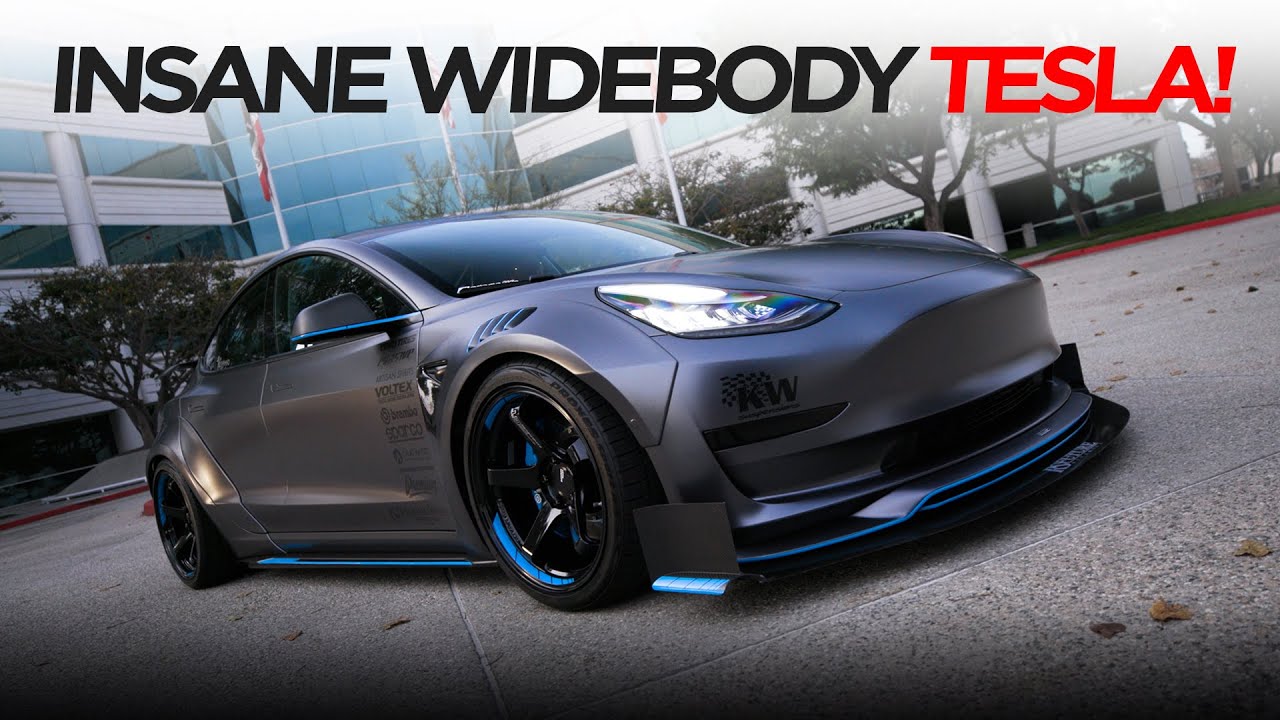 Insane Widebody Tesla Model 3 | #Toyotires | [4K60] - Youtube