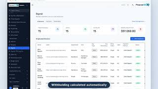 Finance10XAI Tour — 4. Payroll