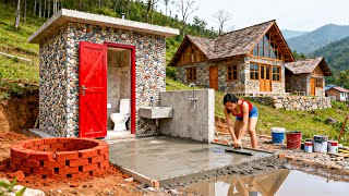 TIMELAPSE - 2 Years in the Forest: Installing a WC, Bathroom Build, Water Tank