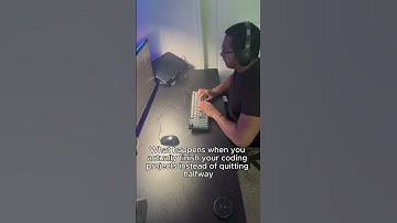 When you actually finish your coding projects