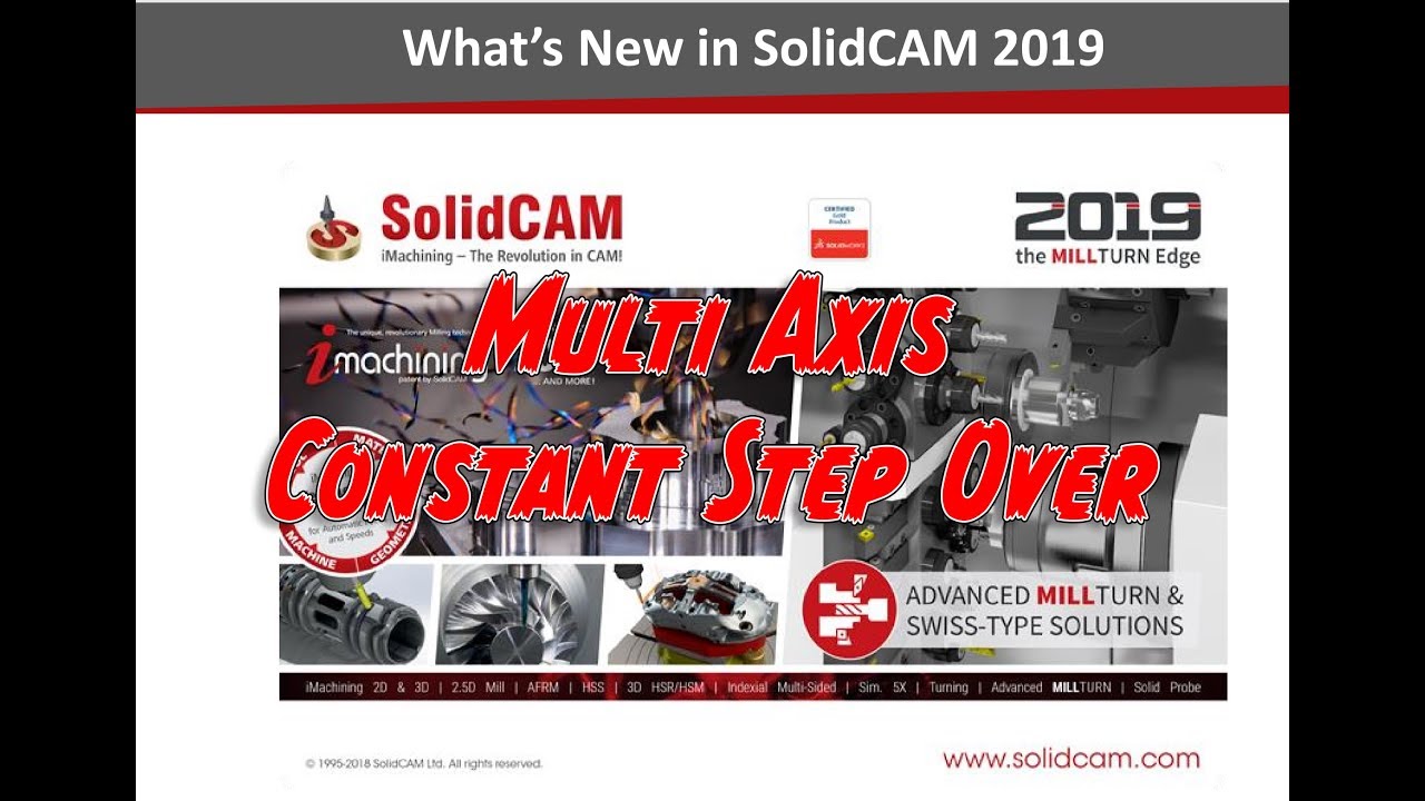 What's New in 2019 - MultiAxis Constant Stepover Machining