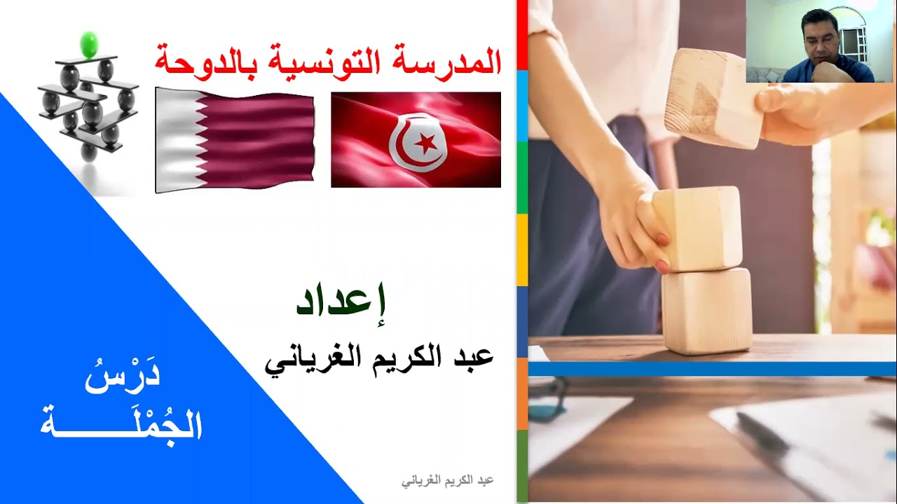 عبدالكريم الغرياني: درس الجملة( السنة الثالثة )