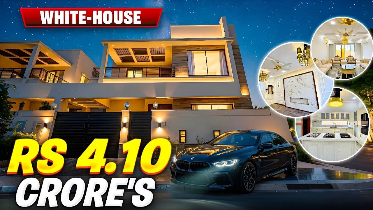 WHITE-HOUSE✅: Inside One Of Bahria Town Karachi’s Most Expensive Homes: Luxury 272-Sq Yards House 