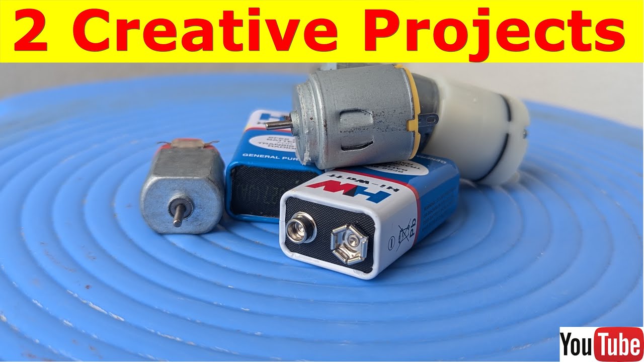 2 Creative DC Motor Projects