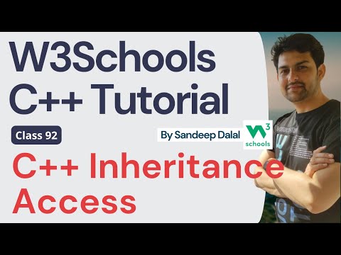 C++ Tutorial • C++ Inheritance Access • W3Schools • Object Oriented Programming using C++ Tutorial