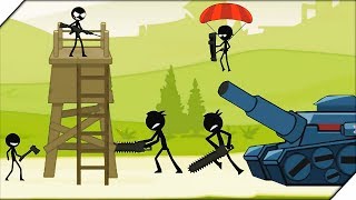 СТИКМЕНЫ С БЕНЗОПИЛАМИ. Битва стикменов - Игра Stickman Fight Обзор и прохождение.  Игры на андроид