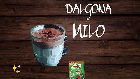 #DalgonaMilo   How To Make Dalgona Milo Without Ovalette and without whipped  cream