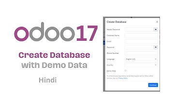 Create Odoo database with Demo Data | How to Create Odoo Database with Demo Data | Techmoodly