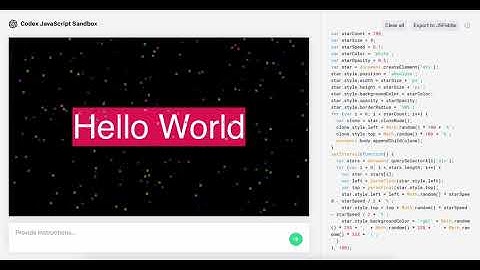 OpenAI Codex Hello World