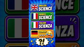 German vs other languages ​​- SCIENCE 🤣🤣