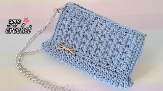 كروشية شنطة جميلة مميزة سهلة للمبتدئين / موديل جديد - Crochet a beautiful bag  #يويو_كروشية