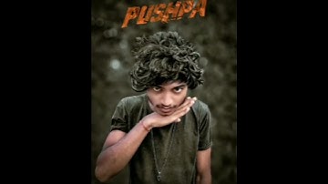 pushpa raj allu arjun pose photo editing status video simple trick #shorts