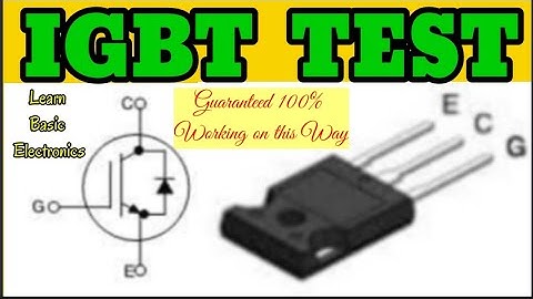 HOW TO TEST IGBT WITH OR WITHOUT USING MULTIMETER (ENGLISH/TAGALOG)
