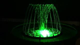 Fountain spray ring, with colour change light. Let us have a quick look