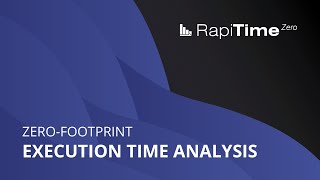 Zero footprint timing analysis with RapiTime Zero