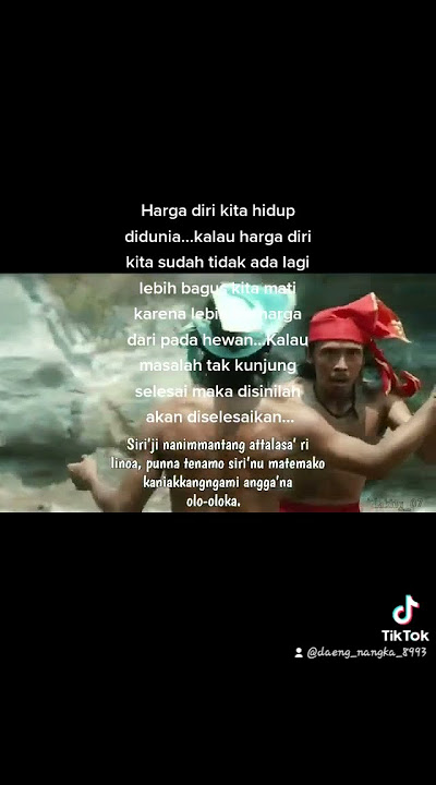 Sitobo lalang lipa(Baku tikam dalam sarung)@adat mangkasara.