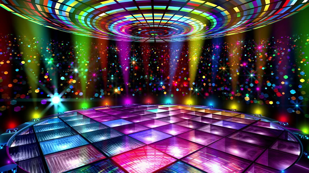 4K Screensaver | Colorful Stage Dance Floor – Psychedelic VJ Loop (No Sound)