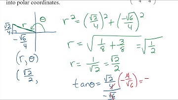 Trig Convert Rectangular point with radicals to polar coordinates