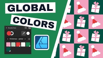 Affinity Designer global colors explained - sample lesson