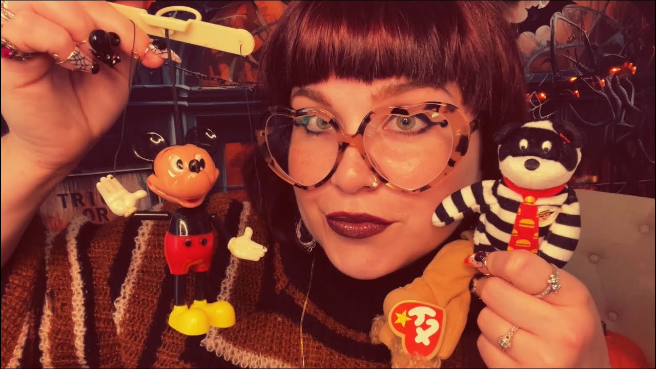 ASMR Spooky Attic Antiques 🦇🎃(antique toys, nostalgic tingles, whimsical tapping))