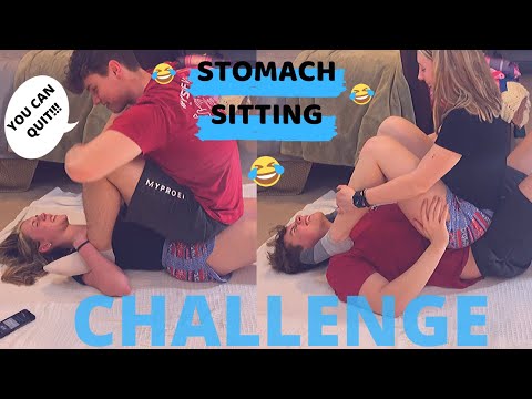 STOMACH SITTING CHALLENGE!!! (COUPLES CHALLENGE)