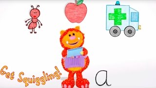 Get Squiggling Alphabet - A, B, C & D