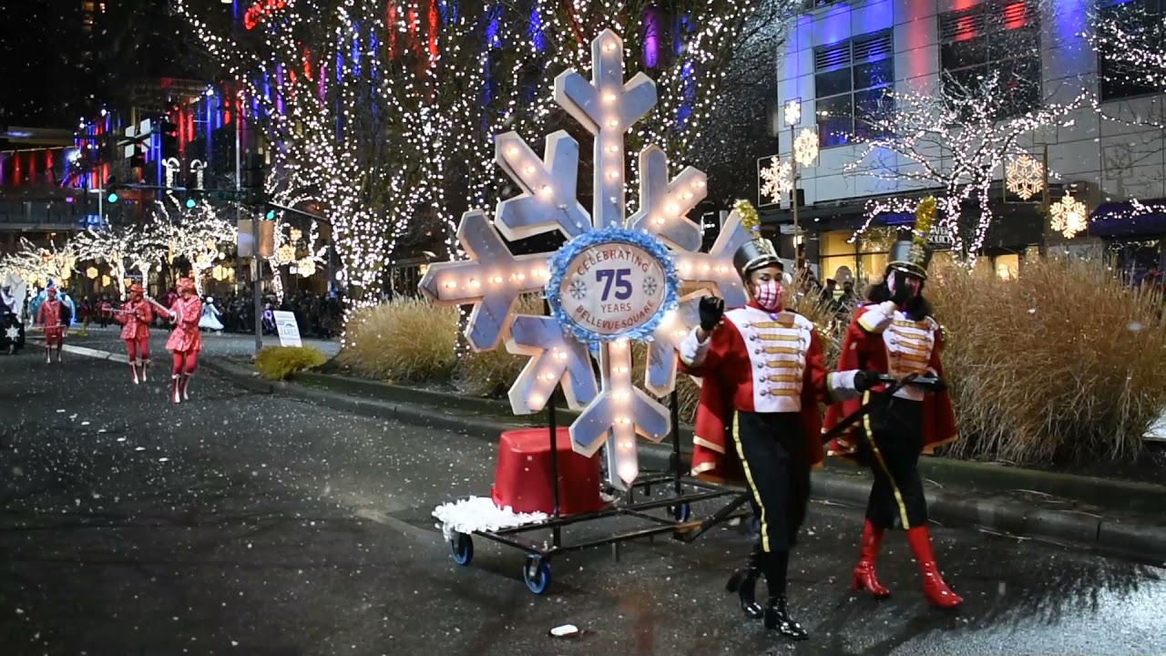 Bellevue's annual Snowflake lane Christmas parade in Washington state