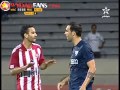 تدخل يونس منقاري الخشن و لمسن يقول للاعب الاسباني كالما كالما
