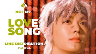 NCT 127 - Love Song Line Distribution (Color Coded) | 엔시티 127 - 우산