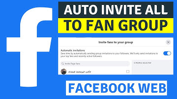 how to enable auto invite to Fan group on facebook