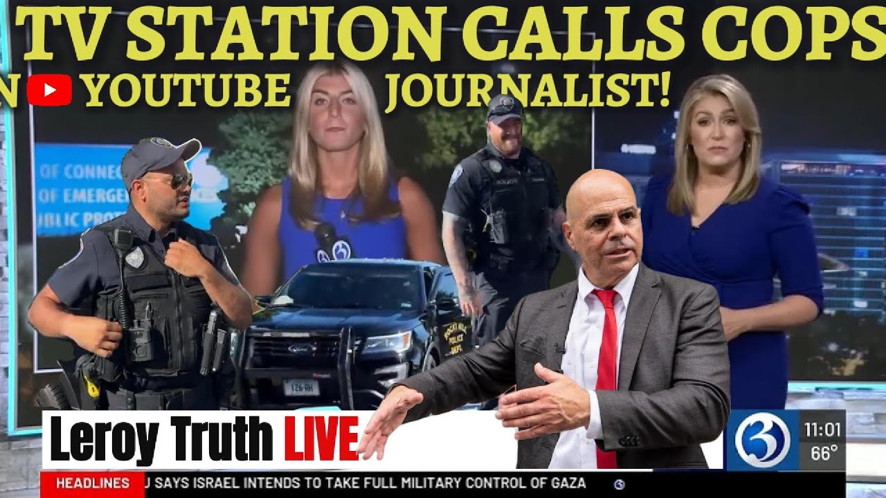 REAL Journalist Storms TV STATION About  LONG ISLAND AUDIT Spitting Cop Story!