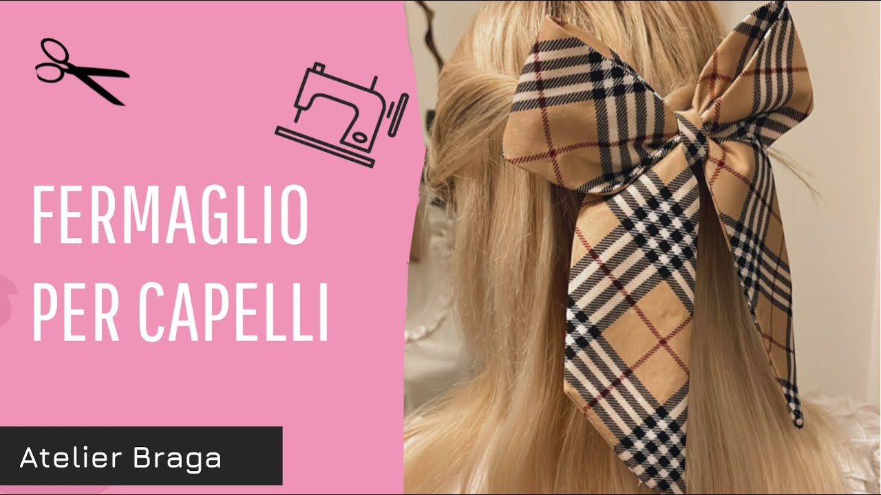 DIY WIDE BOW HAIR CLIP /  FERMAGLIO PER CAPEllI