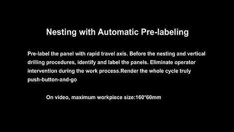 EXCITECH CNC Wood nesting machine with auto labeling