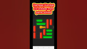 23 October Hamster Kombat mini game daily key🗝️ puzzle solved unlock key#hamsters #hamsterkey