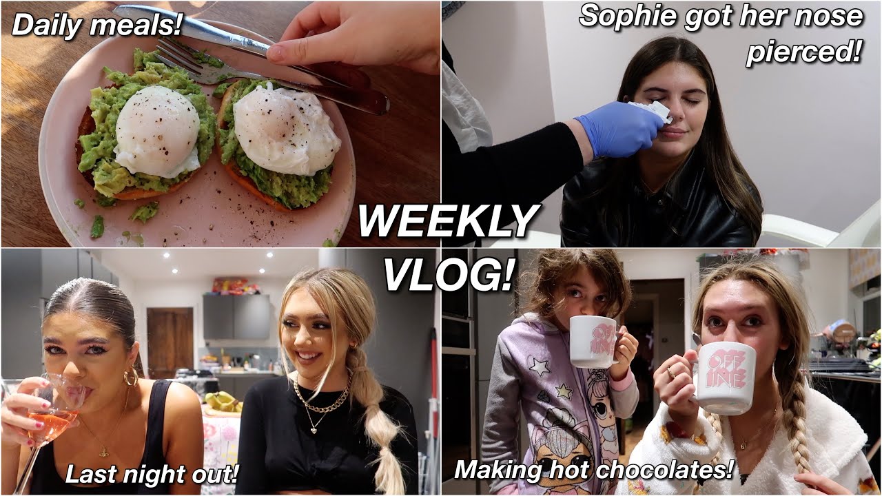 GOING INTO THE SECOND LOCKDOWN, SOPHIE GOT HER NOSE PIERCED & MORE SLEEPOVERS  || WEEKLY VLOG 3