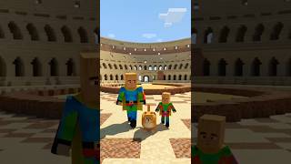 😺✨Tung Tung Sahur Superhero &amp; Anaknya Jalan di Colosseum Minecraft #minecraft #youtubeshorts