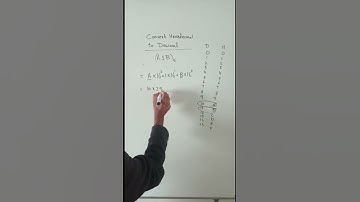 Hexadecimal into Decimal #hexadecimaltodecimal #hexadecimal #decimals #shorts #youtubeshorts