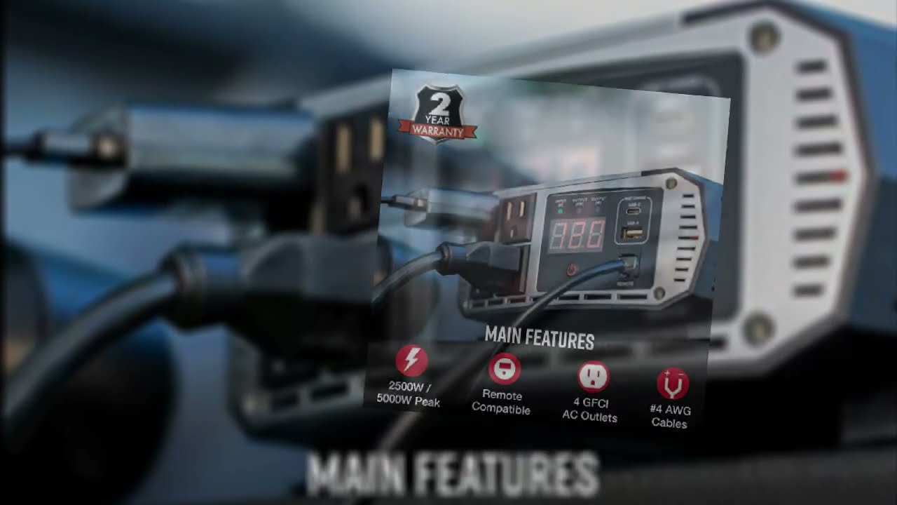 Cobra PRO 2500W Professional Grade Power Inverter 2022