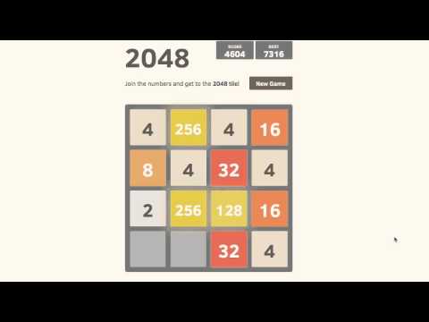Tutoriel vidéo : les astuces pour améliorer son score au jeu 2048